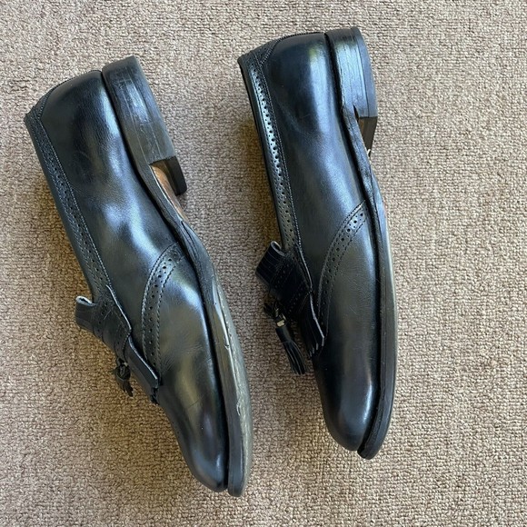 Allen Edmonds Black 9.5 Bridgeton Loafer Black Leather Dress Shoes Tassel main image 7